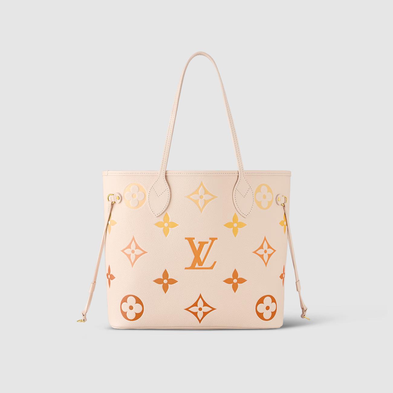 Túi Louis Vuitton Neverfull MM Nữ Be Nhạt